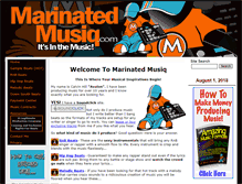 Tablet Screenshot of marinatedmusiq.com